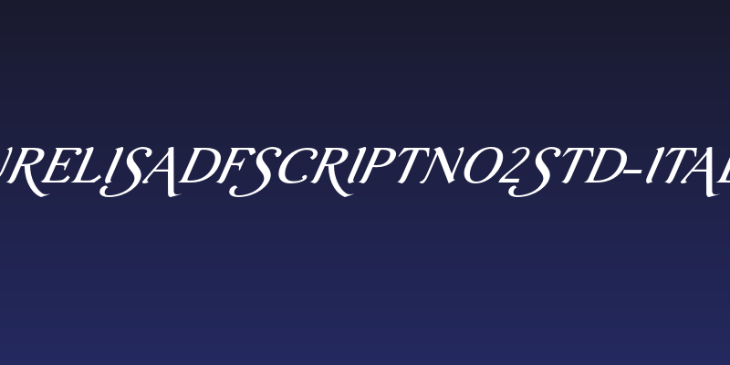 AurelisADFScriptNo2Std-Italic Social Header
