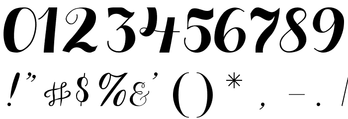 Aurella-Script Font OTHER CHARS