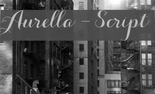 Aurella-Script Polices examples