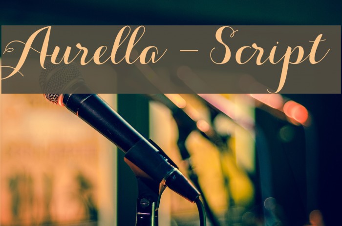 Aurella-Script Font examples