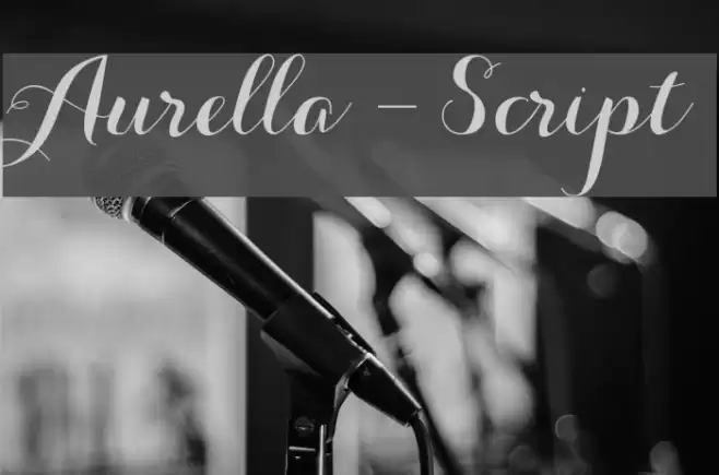 Aurella-Script Polices examples