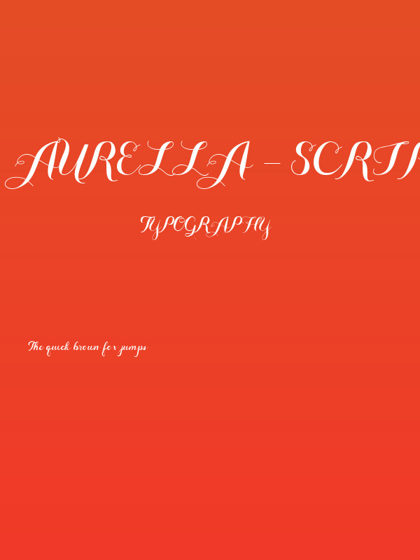 Aurella-Script Poster