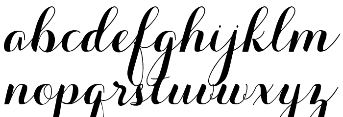 Aurella-Script Font LOWERCASE