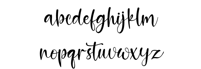 Aurella Font LOWERCASE