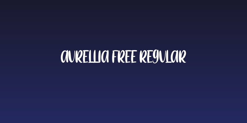 Aurellia Free Regular Social Header