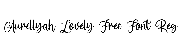 Aurellyah Lovely Free Font Reg  font caratteri gratis