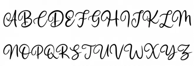 Aurellyah Lovely Free Font Reg Fonte MAIÚSCULAS