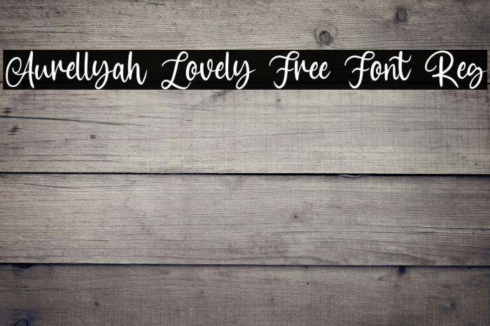 Aurellyah Lovely Free Font Reg Example 1