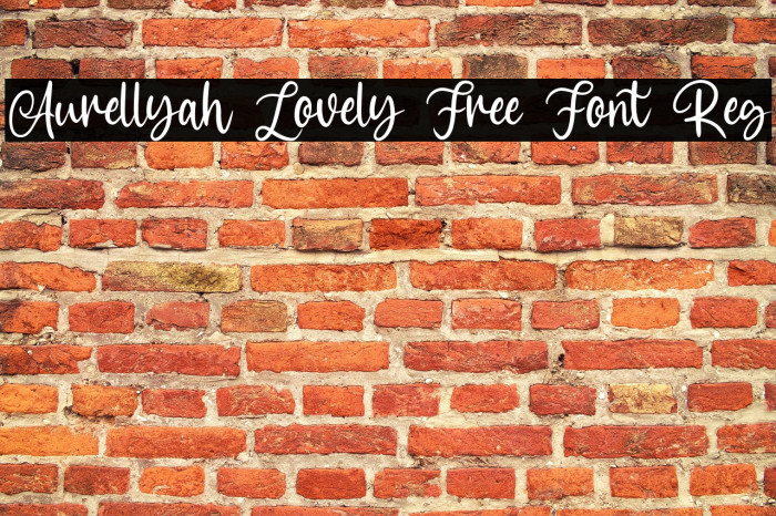 Aurellyah Lovely Free Font Reg Example 2