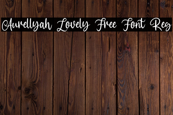 Aurellyah Lovely Free Font Reg Example 3