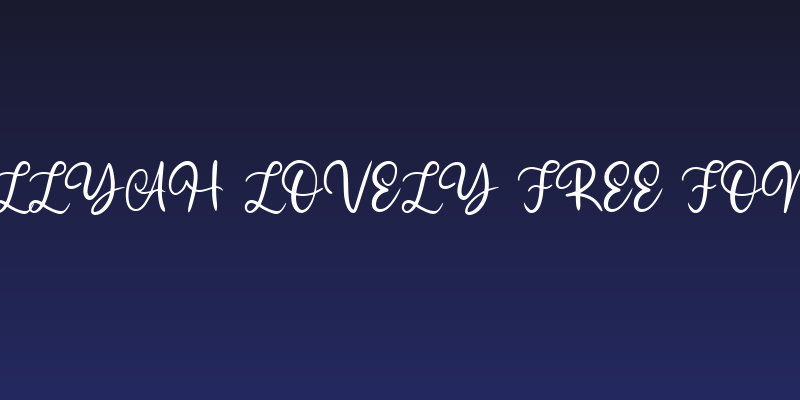 Aurellyah Lovely Free Font Reg Social Header
