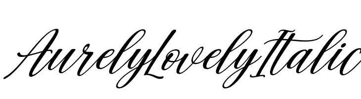 Aurely Lovely Italic  Frei Schriftart Herunterladen