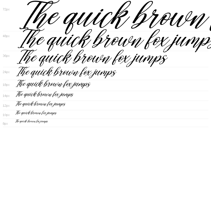 Aurely Lovely Italic Waterfall