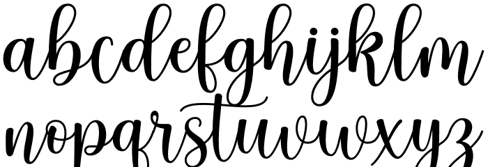 Aurely Lovely Font LOWERCASE