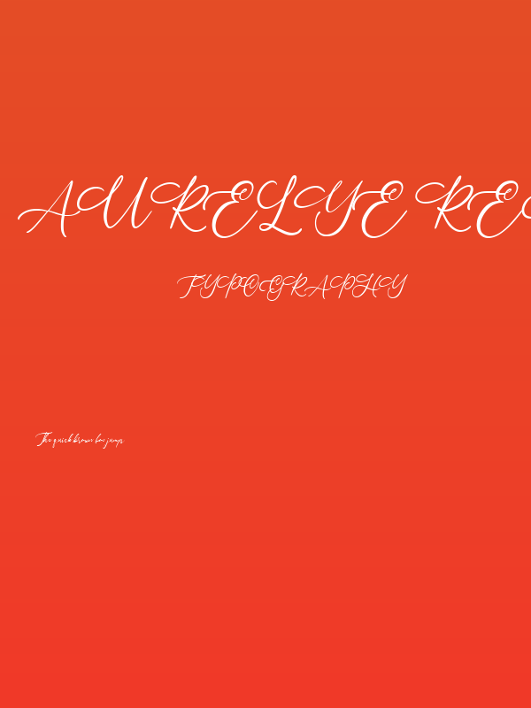 Aurelye Regular Poster