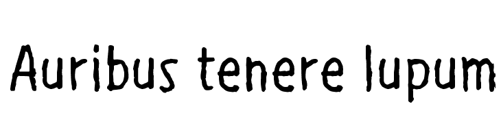 Auribus tenere lupum  font caratteri gratis