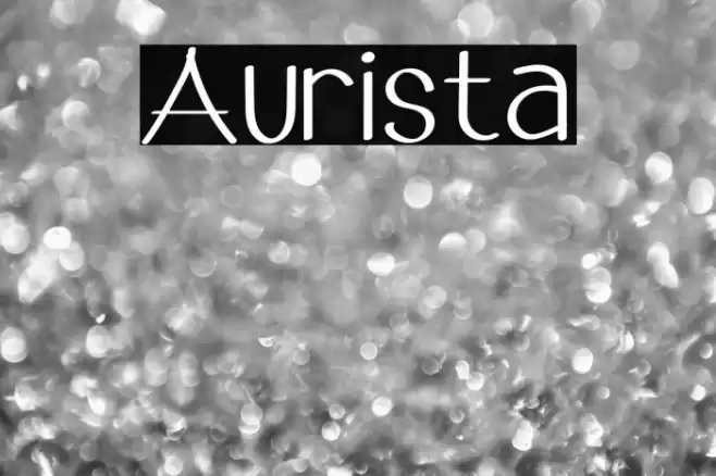 Aurista Font examples