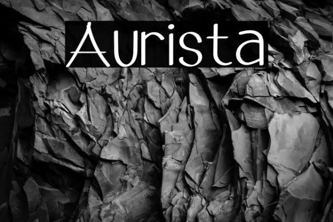 Aurista Font examples