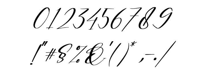 Auristtela Patricia Italic Font OTHER CHARS