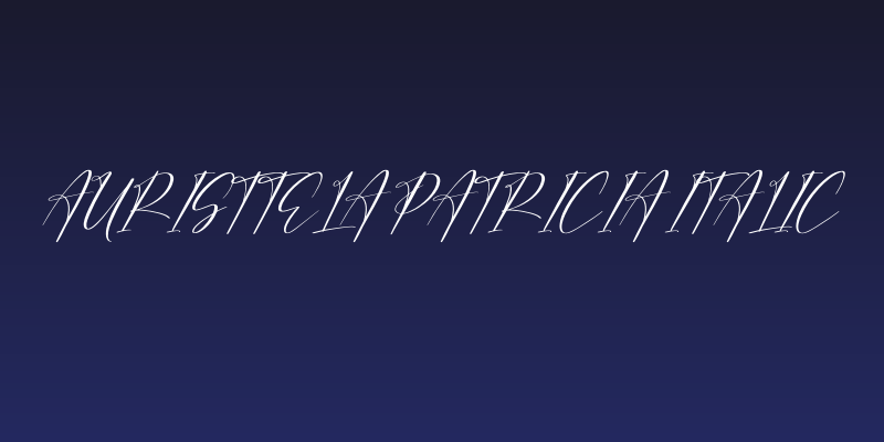 Auristtela Patricia Italic Social Header