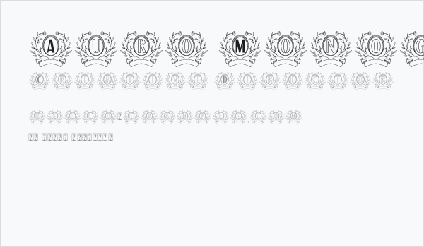 Auro Monogram Business Card