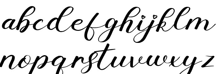 Aurona Font LOWERCASE