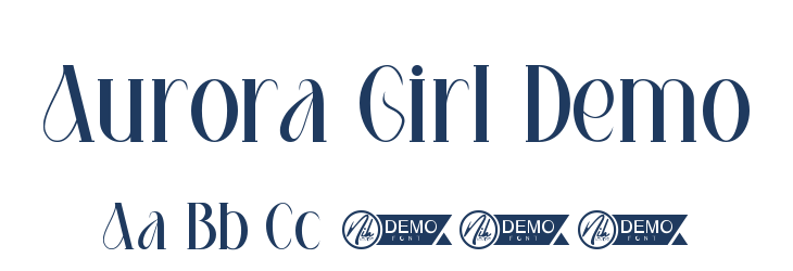 Aurora Girl Demo Font Preview