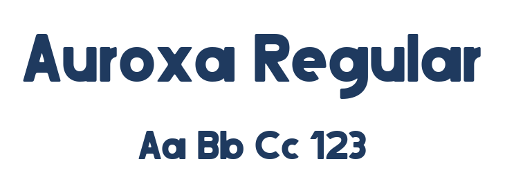Auroxa Regular Font Preview