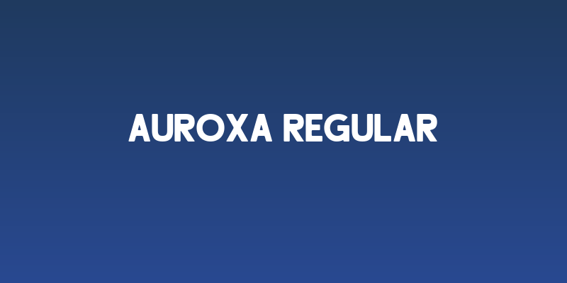 Auroxa Regular Social Header