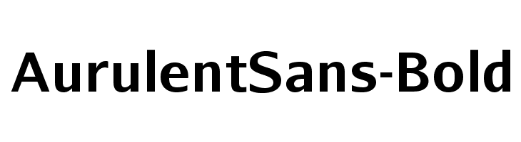 AurulentSans-Bold Font