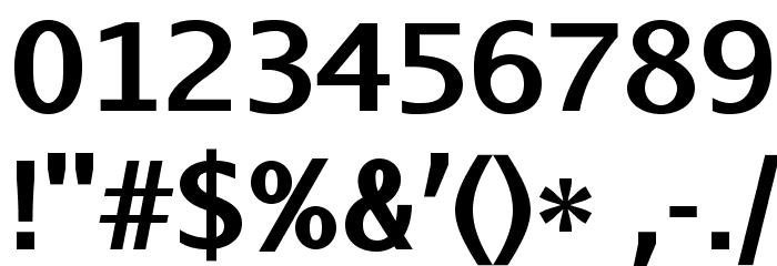 AurulentSans-Bold Font OTHER CHARS