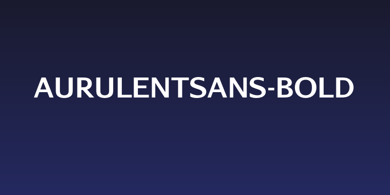 AurulentSans-Bold Social Header