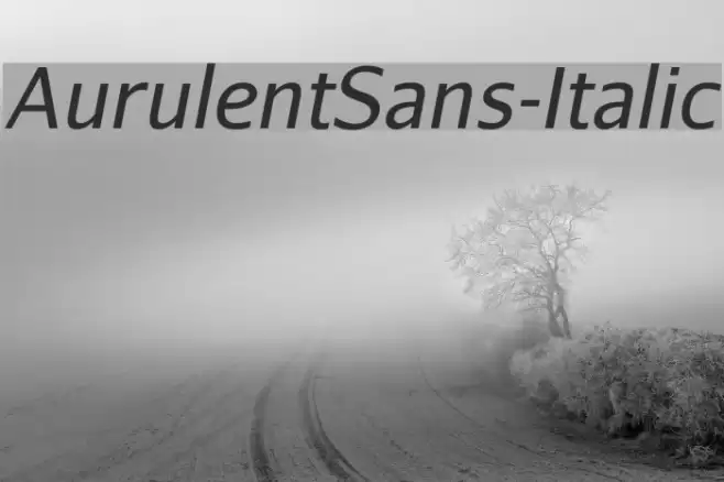 AurulentSans-Italic Font examples