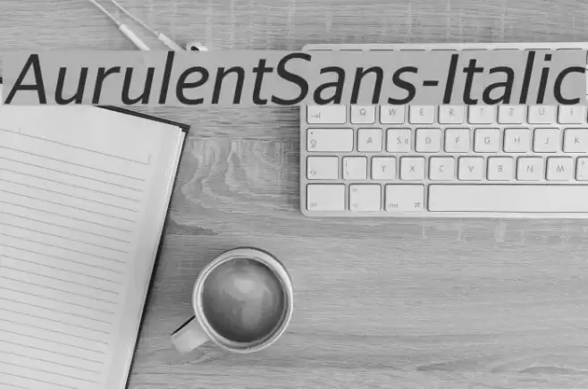 AurulentSans-Italic Font examples