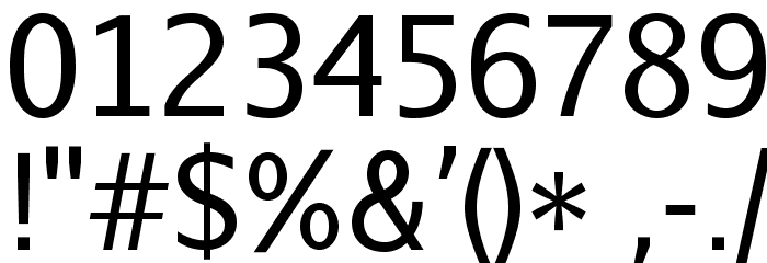 AurulentSans-Regular Font OTHER CHARS