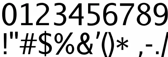 AurulentSans-Regular Font OTHER CHARS