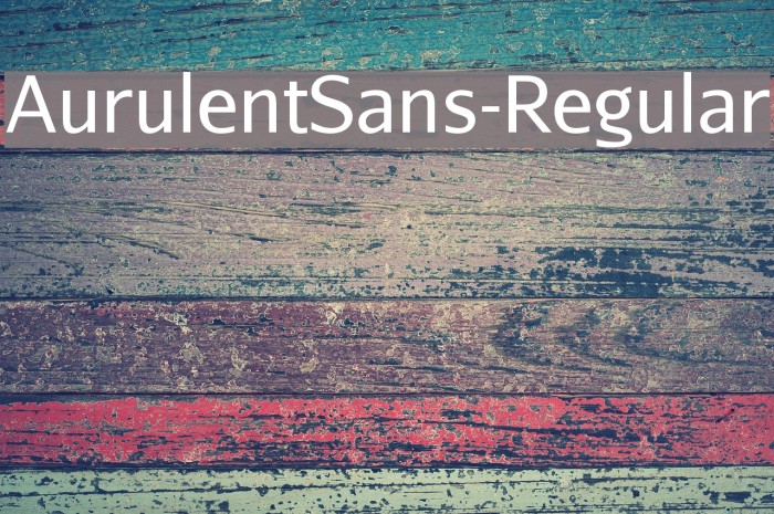 AurulentSans-Regular Font examples