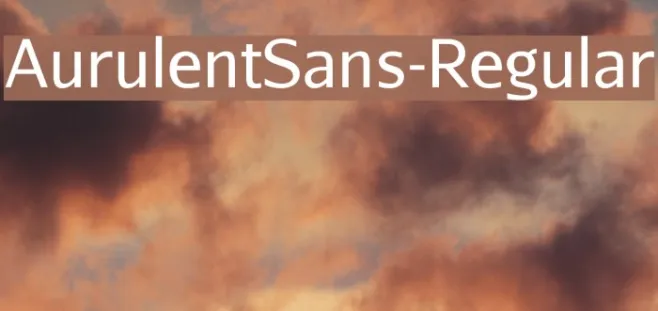 AurulentSans-Regular Example 3