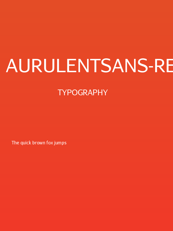AurulentSans-Regular Poster