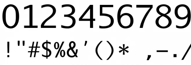 AurulentSansMono-Regular Font OTHER CHARS