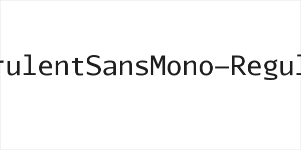 AurulentSansMono-Regular Logo