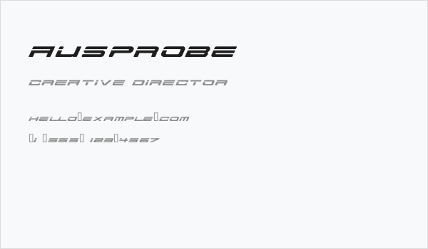 AusPROBE Business Card