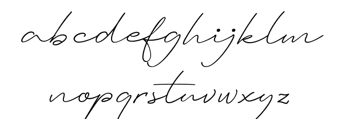 Ausberg Font LOWERCASE