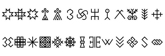 Auseklis Font LOWERCASE