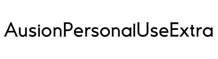 Ausion Personal Use Extra  les polices de caractères gratuit tlcharger