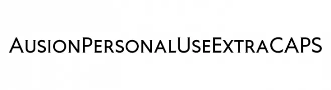 Ausion Personal Use ExtraCAPS  les polices de caractères gratuit tlcharger