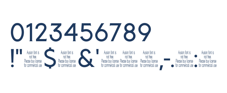 Ausion Personal Use ExtraCAPS Other Characters