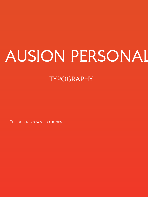Ausion Personal Use ExtraCAPS Poster
