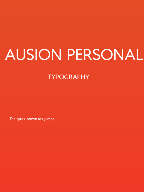 Ausion Personal Use Extra Poster