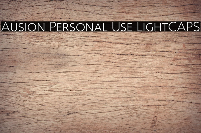 Ausion Personal Use LightCAPS Example 3